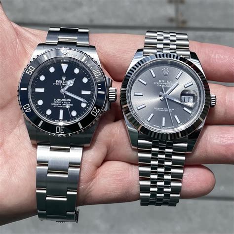 rolex datejust 41 vs submariner|rolex datejust 116234 review.